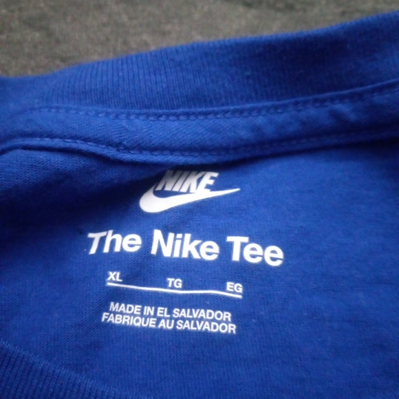Blue And White Mens Nike Shirt Xl - Picture 6 of 8